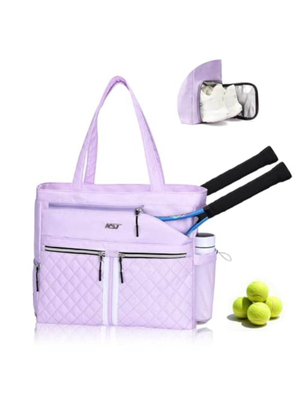 NST Tennis Gym Bag Pro Style with Ventilated Shoe Compartment Tour Approved